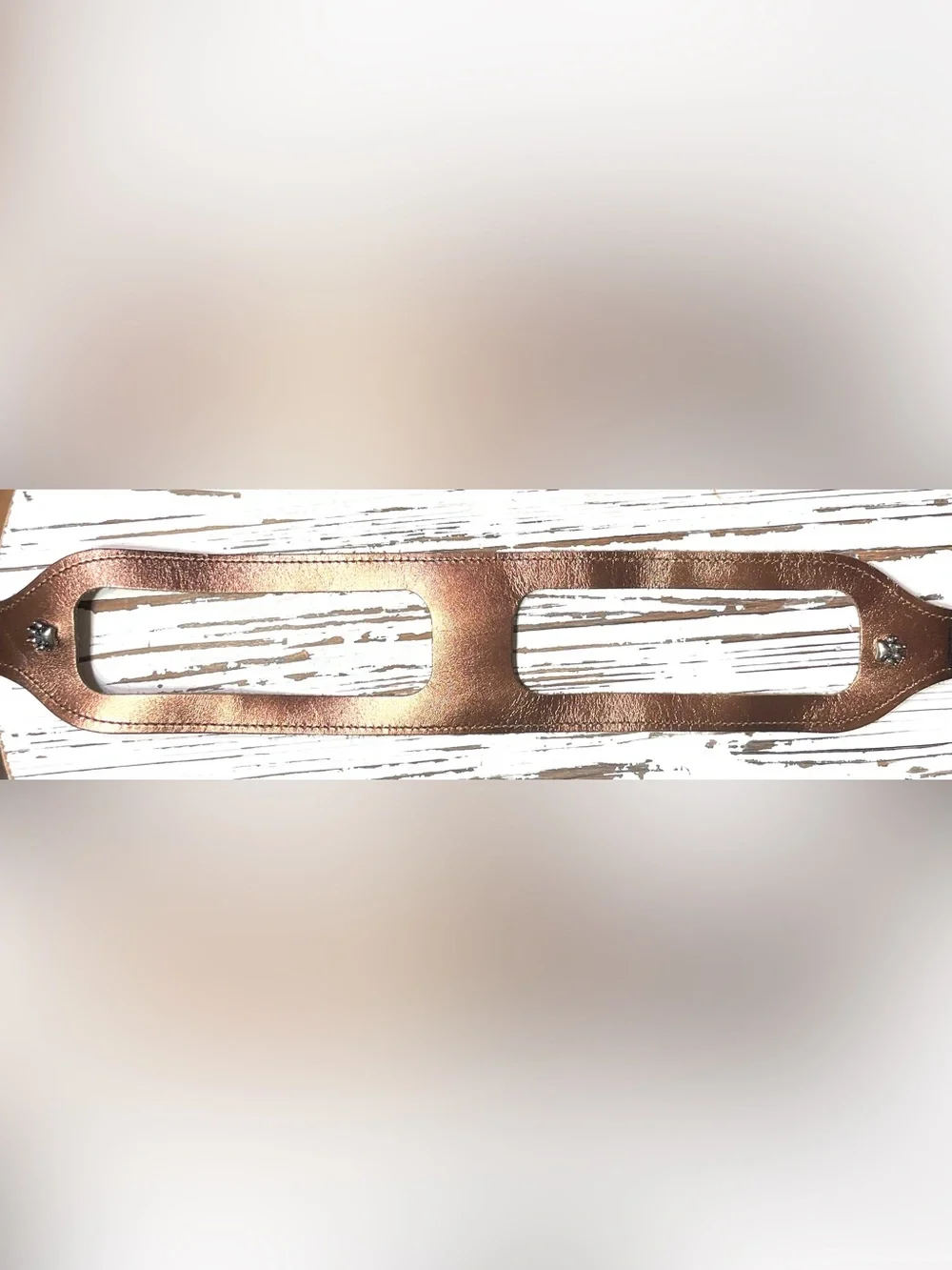 Metallic Bronze Step-in Choke Free Leather Harness 22 inches